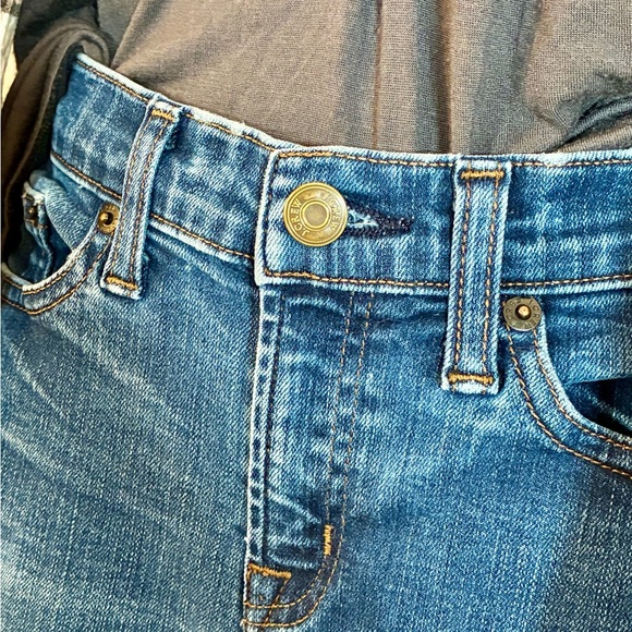 J. Crew 26 Toothpick Blue Straight Leg Cropped Jeans Classic Indigo Wash - Picture 13 of 15